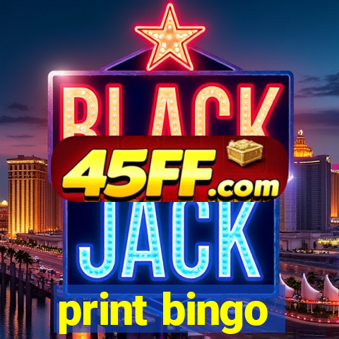 print bingo